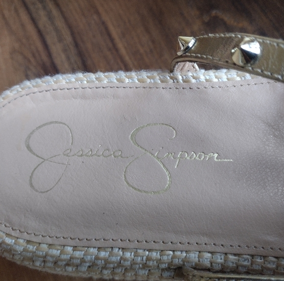 Jessica Simpson Gold Pascha Platform Sandals Size 11 - Picture 8 of 8